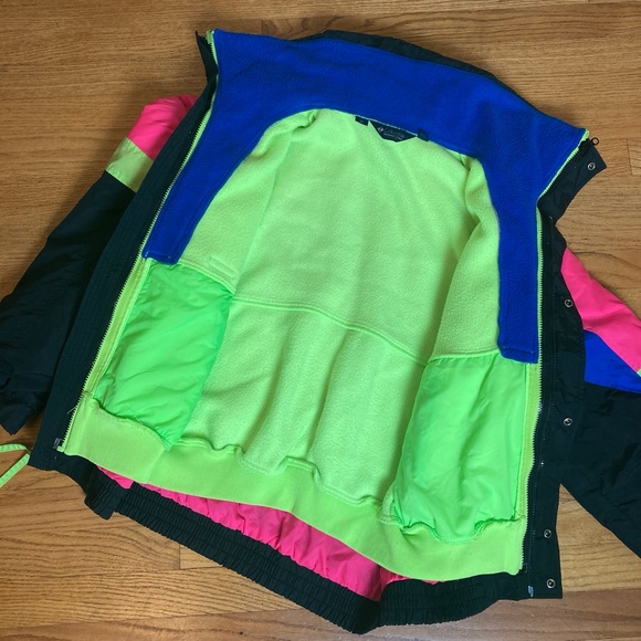 Vintage 90s Men’s Neon Columbia Ski Jacket M - Picture 8 of 10